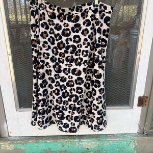 Ann Taylor Factory Leopard Print Women's Skirt